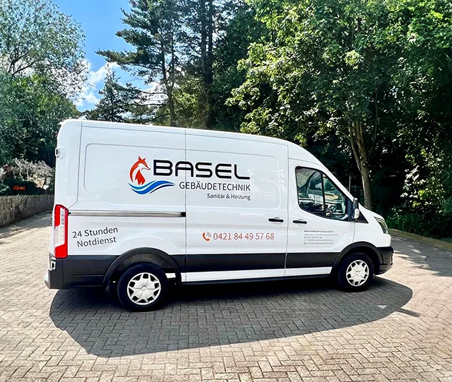 BASEL Gebäudetechnik Firmenfahrzeug